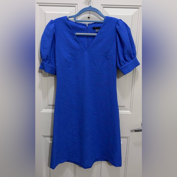 Tommy Hilfiger Royal Blue Patterned Dress - Picture 1 of 3
